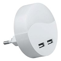 Светильник ночник c USB выходом Feron FN1122 0.45Вт 220В  Белый  картинка 